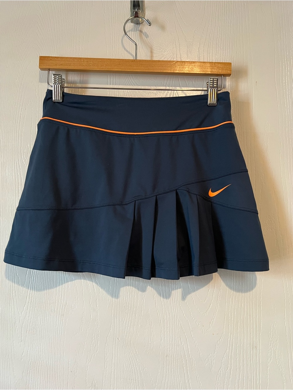 Nike Skirt Blue Dri-FIT Pleated Tennis Golf Athletic Pull On Stretch Women Sz S